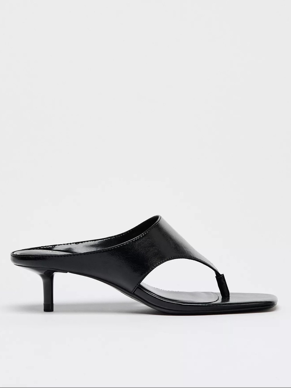 LEATHER THONG MULES